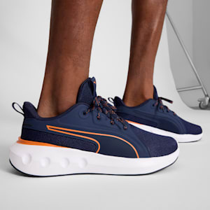 Zapatos para correr en asfalto para hombre Softride Carson Lace Speck, PUMA Navy-Maple Syrup, extralarge