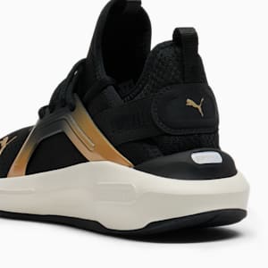 Tenis de running para mujer Metallic Softride Enzo 5, PUMA Black-Warm White-PUMA Gold, extralarge