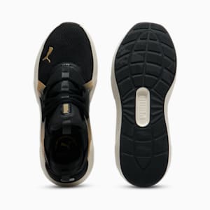 Softride Enzo 5 Metallic Women's Running Shoes, PUMA Black-Warm White-PUMA Gold, extralarge