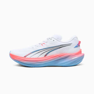 PUMA x ALEX TOUSSAINT Deviate NITRO™ 3 Men's Running Shoes, PUMA White-Team Light Blue-PUMA Silver, extralarge