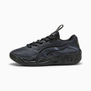 MB.04 Lo Team Pack Basketball Shoes Kids, PUMA Black-Dark Amethyst, extralarge