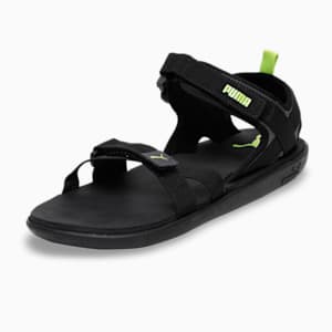 Pebble II Men's Sandals, Asphalt-Limepunch-Puma Black