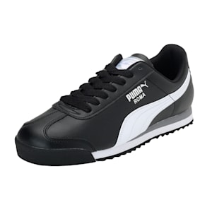 Roma Basic Men's Sneakers, black-white-puma silver, extralarge-IND