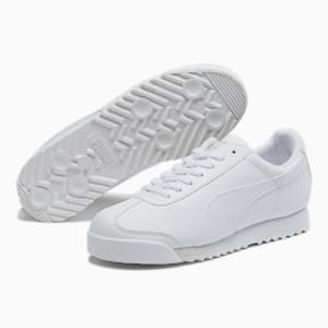 Zapatos deportivos Roma Basic para niños grandes, blanco-gris claro