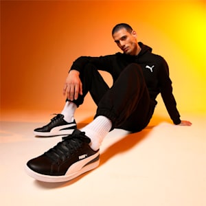 Smash Leather Sneakers, black-white, extralarge-IND
