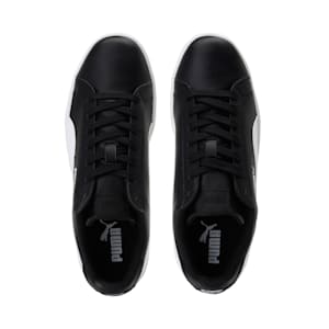 Smash Leather Unisex Sneakers, black-white