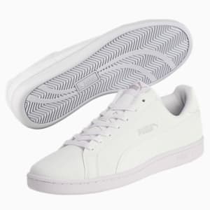 ユニセックス プーマ スマッシュ バック スニーカー, Puma White-Puma White, extralarge-JPN