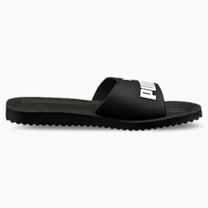 Purecat Unisex Slides, black-white, extralarge-IND