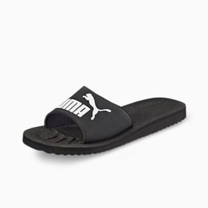 Purecat Unisex Slides, black-white, extralarge-IND