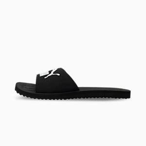 Purecat Slides, black-white, extralarge-IND