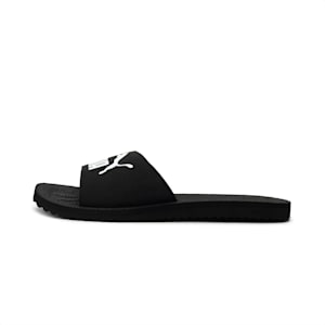 Purecat Unisex Slides, black-white, extralarge-IND