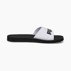 Purecat Unisex Slides, Puma Black-Puma White, extralarge-IND