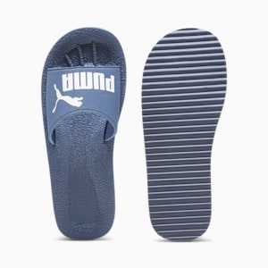 Purecat Unisex Slides, Inky Blue-PUMA White, extralarge-IND