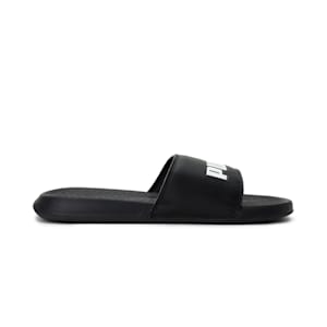 Popcat Unisex Slides, black-black-white, extralarge-IND