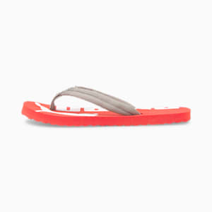 Epic Flip v2 Kids' Sandals, High Risk Red-Steel Gray-Puma White