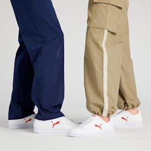 ユニセックス プーマ スマッシュ キャット L スニーカー, Puma White-Barbados Cherry, extralarge-JPN