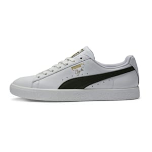 Tenis para hombre Clyde Core Foil, Puma White-Puma Black-Puma Team Gold, extralarge