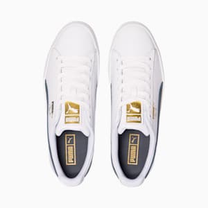 Clyde Core Foil Men's Sneakers, Puma White-Puma New Navy-Puma Team Gold, extralarge