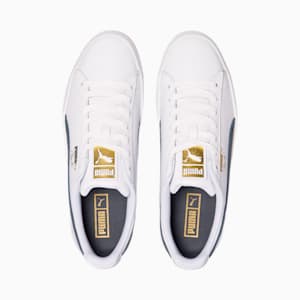 Tenis para hombre Clyde Core Foil, Puma White-Puma New Navy-Puma Team Gold, extralarge