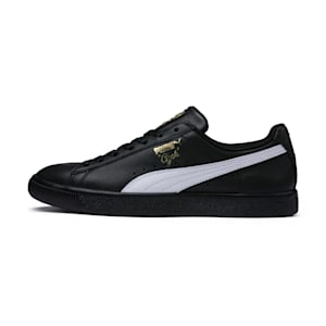 Tenis para hombre Clyde Core Foil, Puma Black-Puma White-Puma Team Gold, extralarge