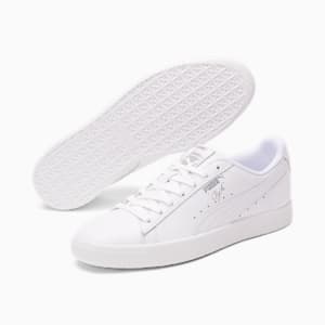 Tenis para hombre Clyde Core Foil, Puma White-Puma Silver, extralarge