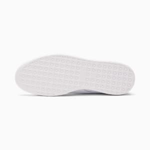 White shoes with colorful bottom clearance