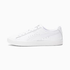 Clyde Core Foil Women’s Sneakers, Puma White-Puma Silver