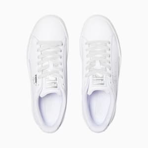 Clyde Core Foil Women’s Sneakers, Puma White-Puma Silver