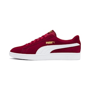 Smash v2 Trainers, Rhubarb-Puma Team Gold-Puma White