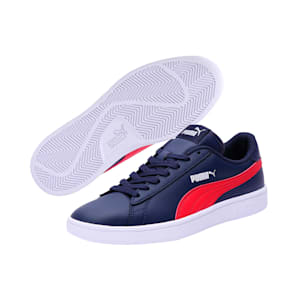 Puma Smash v2 Youth Trainers, Puma Black-Puma White