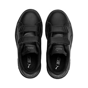 Tenis para niños Smash v2 Leather, Puma Black-Puma Black