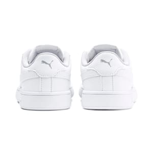 Tenis para niños Smash v2 Leather, Puma White-Puma White