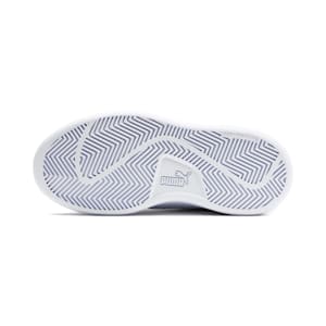 Tenis para niños Smash v2 Leather, Puma White-Puma White