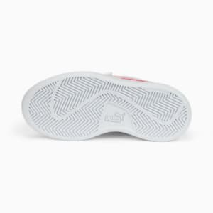 Smash v2 Kids' Trainers, Puma White-Almond Blossom-Salmon
