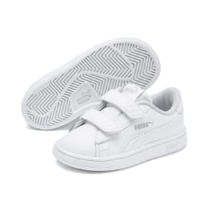 Tenis para niños Smash v2, Puma White-Puma White, extralarge