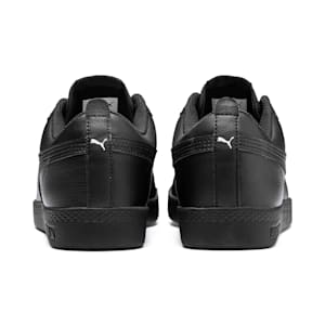 Smash v2 Leather Women's Sneakers, Puma Black-Puma Black
