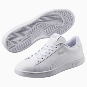 PUMA Smash v2 Sneaker, Puma White-Puma White, extralarge-GBR