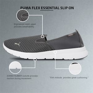 PUMA Flex Essential Slip On Walking Unisex Shoes, Iron Gate-Iron Gate
