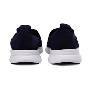 PUMA Flex Essential Slip On Walking Unisex Shoes, Peacoat-Puma White