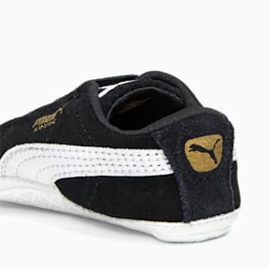 Zapatos de gamuza Classic Crib para niños pequeños, Puma Black-Puma White, extragrande