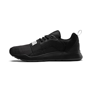 PUMA Wired Unisex Shoes, Puma Black-Puma Black-Puma Black, extralarge-IND