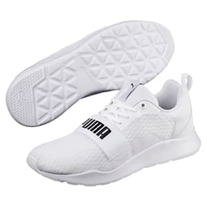 PUMA Wired IMEVA Unisex Shoes, Puma White-Puma White-Puma White