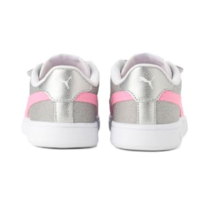 キッズ ガールズ プーマ スマッシュ V2 グリッツグラム V PS スニーカー 17-21cm, PUMA Silver-Lilac Chiffon-PUMA White