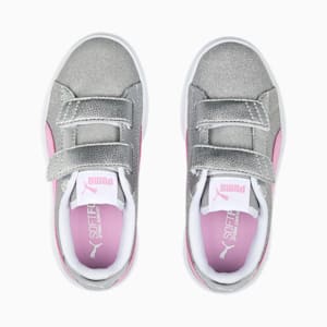 PUMA Smash v2 Glitz Glam Sneakers Kids, PUMA Silver-Lilac Chiffon-PUMA White