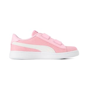キッズ ガールズ プーマ スマッシュ V2 グリッツグラム V PS スニーカー 17-21cm, Pearl Pink-PUMA White