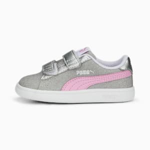 PUMA Smash v2 Glitz Glam Sneakers Babies, PUMA Silver-Lilac Chiffon-PUMA White