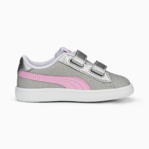 ベビー ガールズ プーマ スマッシュ V2 グリッツグラム V スニーカー 12-16cm, PUMA Silver-Lilac Chiffon-PUMA White