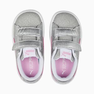 PUMA Smash v2 Glitz Glam Sneakers Babies, PUMA Silver-Lilac Chiffon-PUMA White