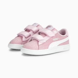 PUMA Smash v2 Glitz Glam Sneakers Babies, Pearl Pink-PUMA White