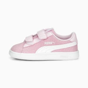 ベビー ガールズ プーマ スマッシュ V2 グリッツグラム V スニーカー 12-16cm, Pearl Pink-PUMA White